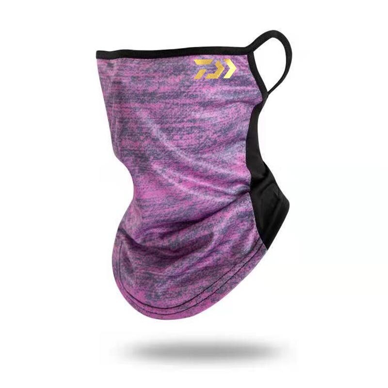 Ice Silk Fishing Mask Windproof Scarves Mesh Hanging Ears Outdoor Sports Casual Unisex Hiking Riding Mask: xuancaimeihongjin