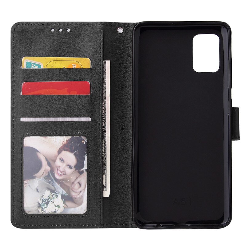 Étui à rabat en cuir pour Samsung Galaxy A31 A315F, Coque portefeuille avec porte-cartes