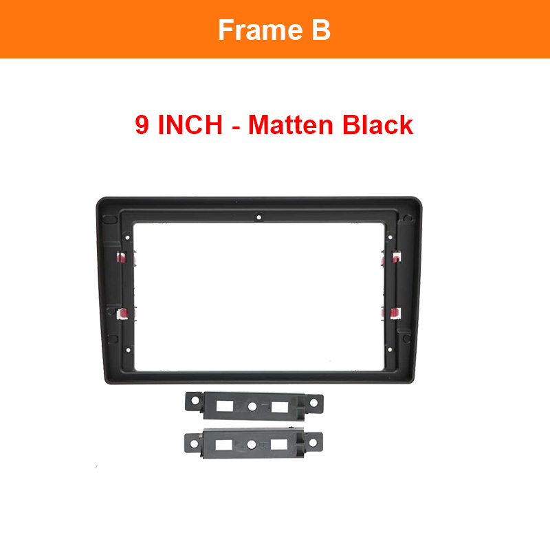Voor VW Volkswagen Touareg 2002 9 Inch Auto Dash Mount Installatie Dubbel Din DVD Frame Trim Kit Dashboard: Rood