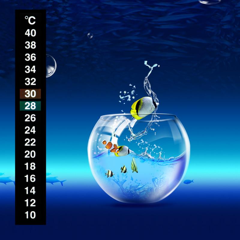 1 pièces Aquarium numérique Aquarium Aquarium réfrigérateur thermomètre autocollant température température mesure autocollants outils pour Aquarium réfrigérateur