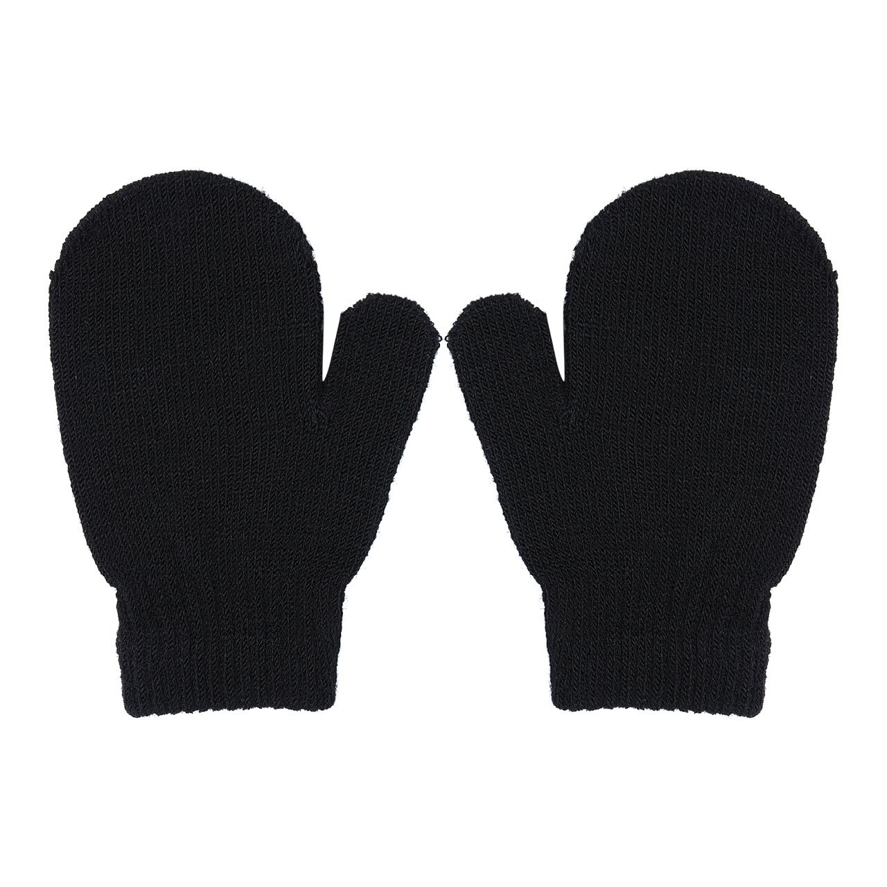 1 Paar Baby Meisjes Jongens Handschoenen Winter Warme Handschoenen Peuters Solid Kids Baby Warme Gebreide Handschoenen Wanten 7 snoep Kleur: Black