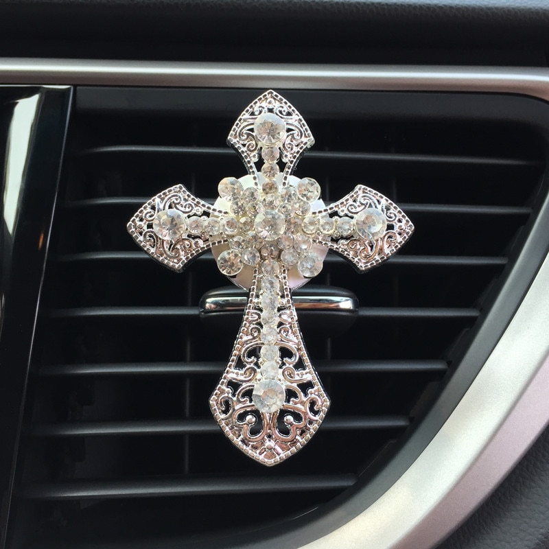 Bling Auto Decor Kristallen Ring Embleem - Metalen Sticker Voor Startknop En Interieur