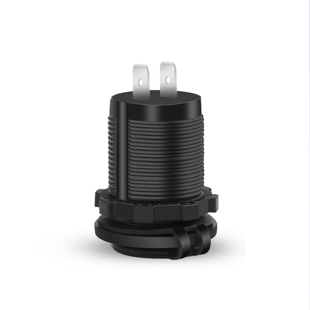 Kebidu-encendedor de cigarrillos Universal, cargador de coche DC12V-32V, cargador USB doble resistente al agua de vehículo USB, 2 puertos, 5V, 2.1A/1A