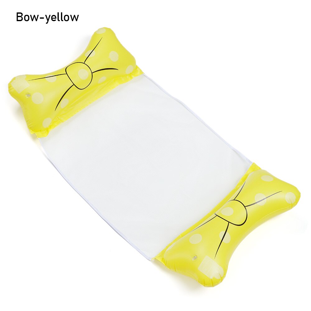 1Pcs 4-in-1 Foldable Inflatable Floating Row Swimming Pool Floats Adult Size Float Hammock Chair Raft Lake Fun Water Toys: Bow-yellow