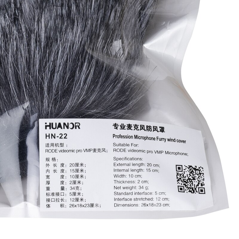 Furry Windscreen Windshield Muff Microphones Up Outdoor Microphone Wind Cover for RODE Videomic Pro VMP Microphone