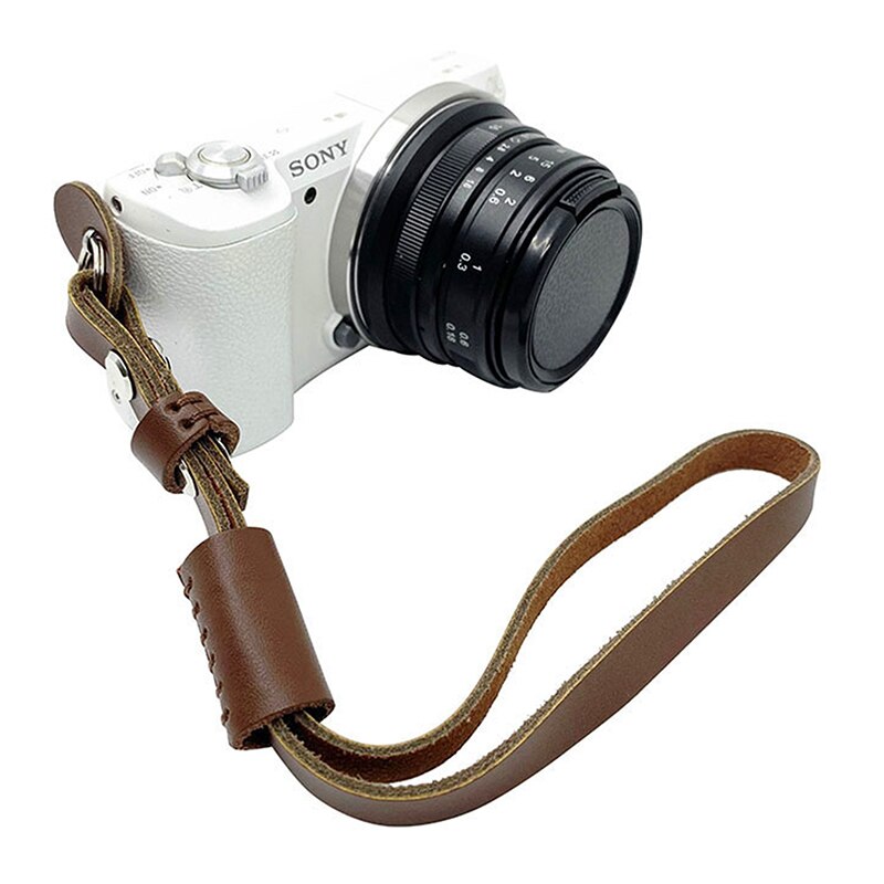 1Pc Pu Lederen Camera Strap Wrist Strap Hand Grip Touw Camera Pols Bandjes Wrist Band Lanyard Voor Digitale Camera riem Riem