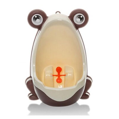 Baby Boy Wall-Mounted Hook Frog Potty Toilet Training Frog Stand Vertical Urinal Penico Pee Infant Toddler Bathroom Frog Urinal: Brown5 Ordinary Pack