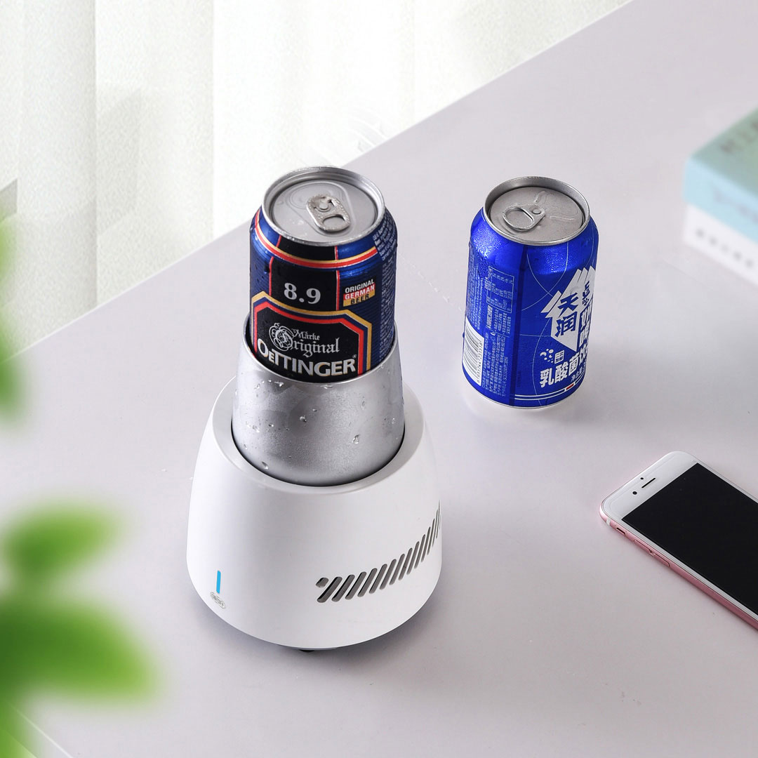 BOLING Smart Touch Control Fridge Drink Cooler Cup Quick Frozen Drink Cooler Mini Refrigerator for Drink Rapid Cooling