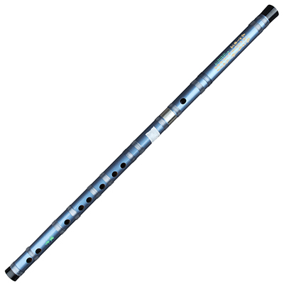 Kinesisk traditionel håndlavet bambus to-sektion blå fløjte kaldet dizi traditionel flauta bambus til begyndere og musikelskere: C-tast