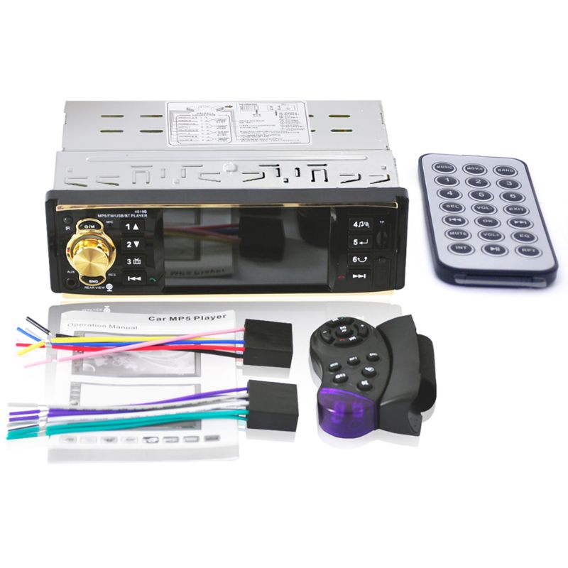 Autoradio 4019B MP5 Player 1 Din HD | 4.1 pouces, 800*480, Bluetooth