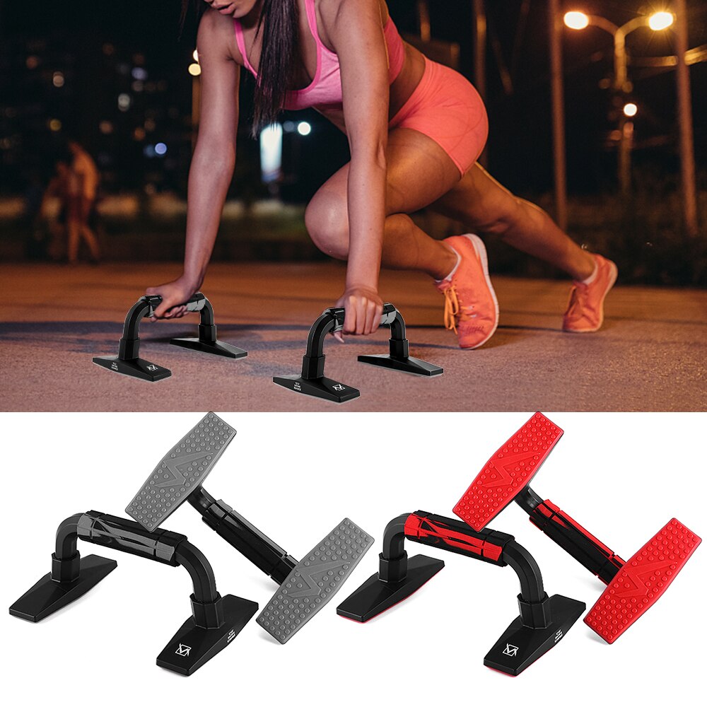 2PCS Push Up Bars Pushup Chest Bar Stand Sports Gym Exercise Workout Training Trainer for Men Women Fitness Equipment