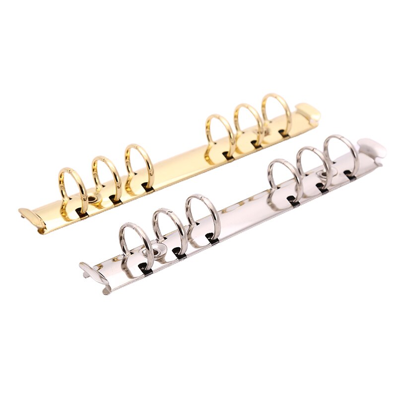 1Pc Metalen Binding Clips Sliver Golden Bindmiddel Clip Losbladige Bindmiddel Bestandsmap Hoepel Diy Album Plakboek Cirkel ring Bindmiddelen