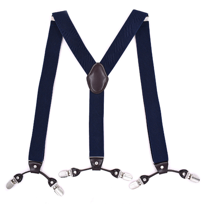 Adjustable 85cm Purple Adult Mens Suspenders
