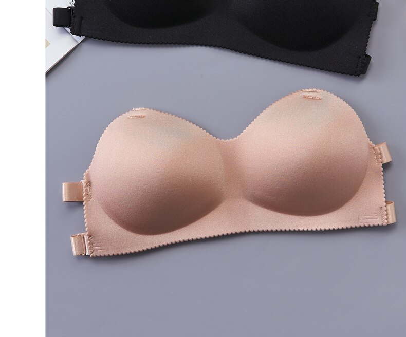 Strapless Chest Wrap Sexy Gathered Wild Back Anti-glare Invisible Ladies Tube Top Bras Wireless Bras for Women