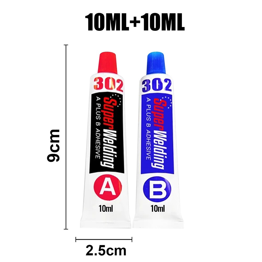 2pc 5/10/40g Industrial Repair Paste Glue Heat Resistance Cold Weld Metal Repair Paste A&amp;B Adhesive Gel: 10ml