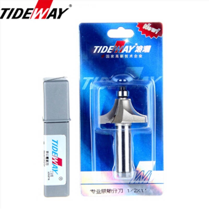 TideWay TideWay Round Over Edging Router Bit Woodworking Cutter 1/4 1/2 Inch Shank Carbide Router Bit For Wood MDF Plywood