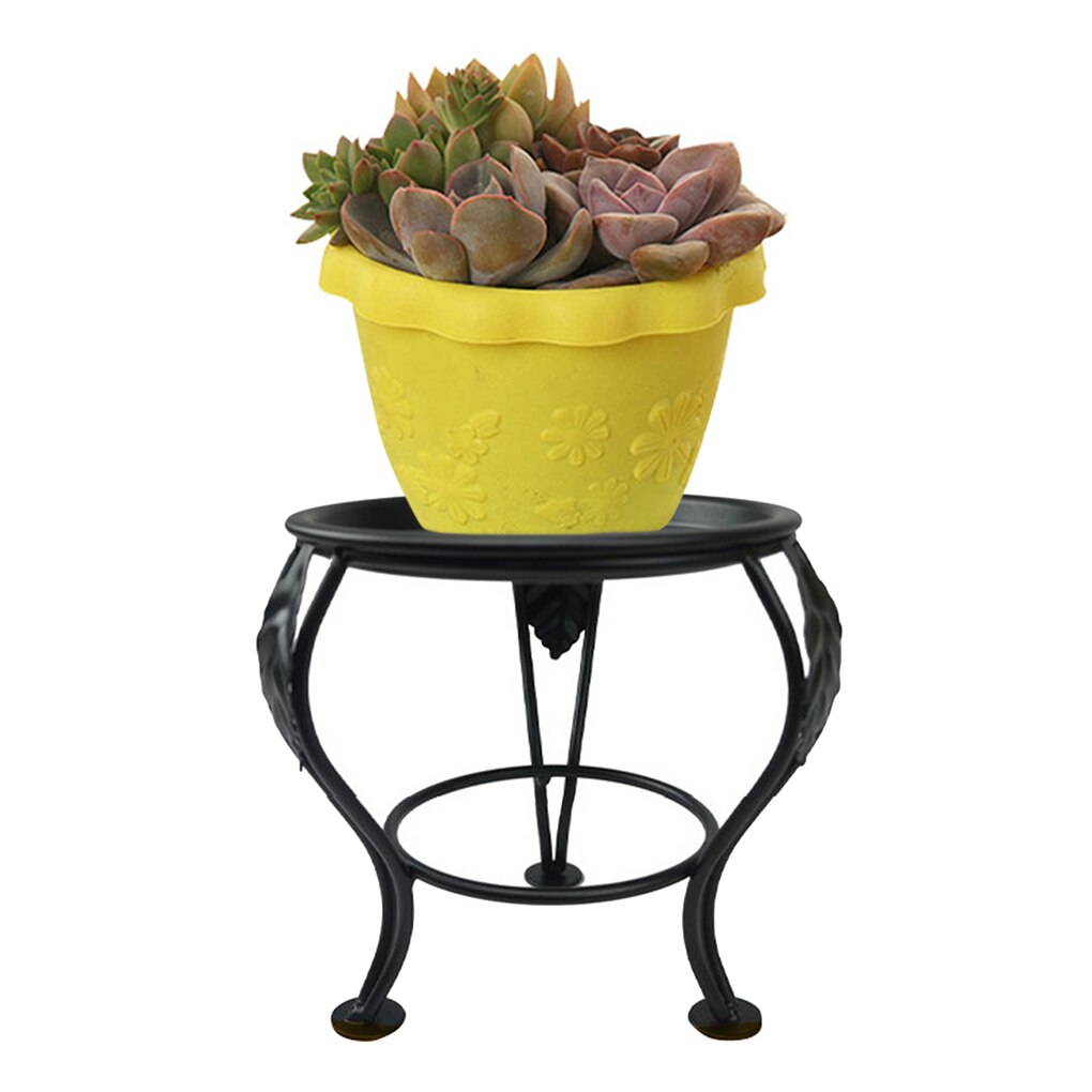 Iron Plant Vase Stand Planter Holder Garden Balcony Decor Metal Flower Pot Flower Vase Rack Candle Holder Shelf Desktop Decor