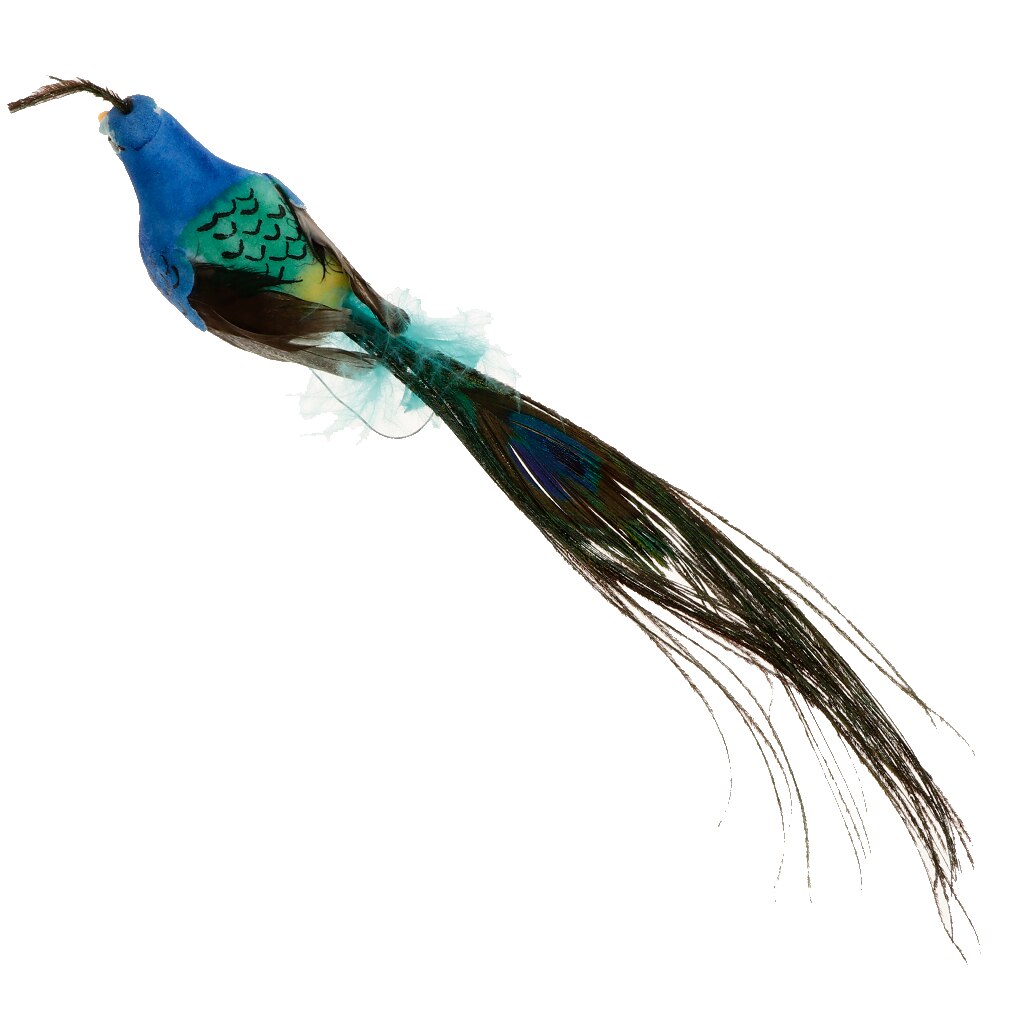 Ręcznie robione małe sztuczne pawie pianki ptaki ornament kryty roślina na zewnątrz wystrój kreatywny prezent