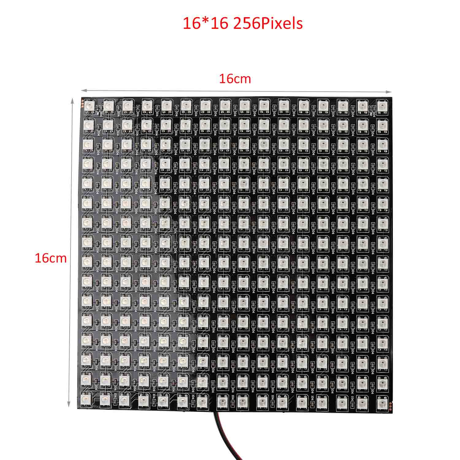 LED Pixel DC5V WS2812B Panel Screen 8*8,16*16,8*32 Pixels Digitale Flexibele Led Matrix Individueel Adresseerbare led Module JQ: 16x16 256Pixels