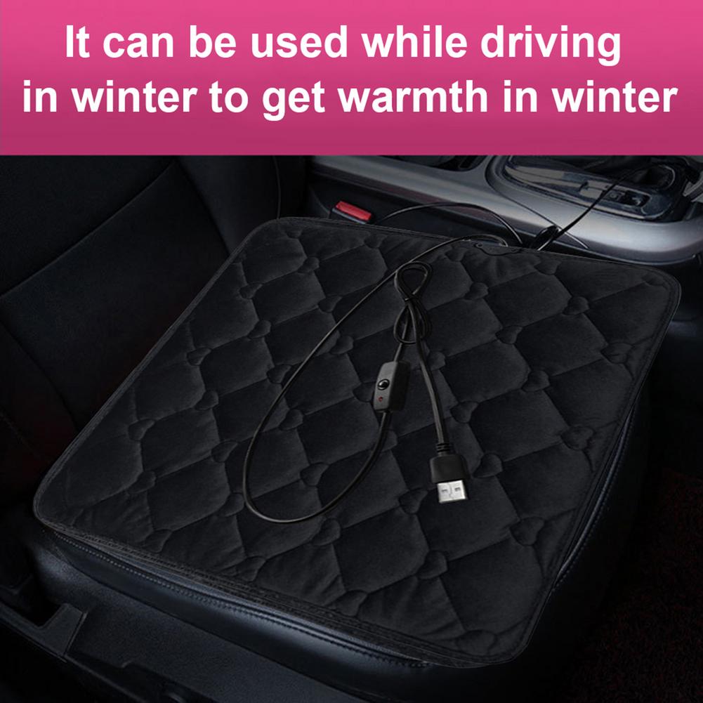Car Heated Seat Cushion Cover Auto USB Heat Heater Warmer Pad Universal Heated Seat Covers Pad Car Interior Accessories