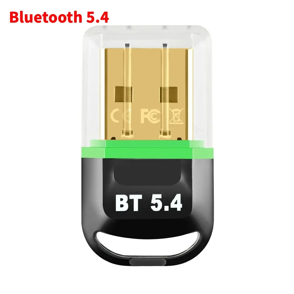 USB Bluetooth 5.4 5.3 Dongle Adapter for PC Speaker Wireless Mouse Keyboard Music Audio Receiver Transmitter Drive free: Silver