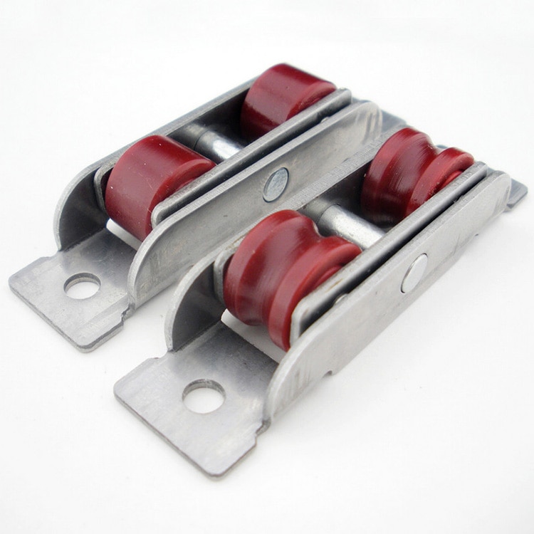 window roller sliding door plastic steel window pulley concave stainless steel wheel mute nylon roller hardware