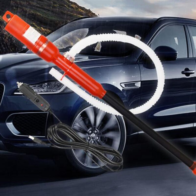 12V Auto Vehicle Fuel Gas Transfer Suction Pumps Portable Outdoor Electric Pump Water Oil Gas Tools Petrol Pump With Line