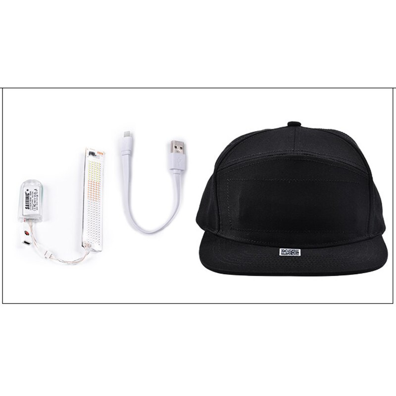 Led-koplampkap, warm verlichte koplamp, usb-oplaadbaar, verlichte hoed, buiten, avondsport, vissen, kamperen, duurzame hiphophoed