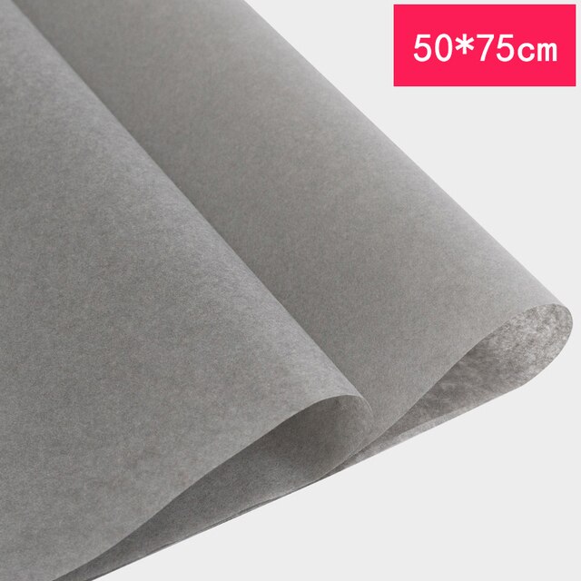 Papier d'emballage pour Bouquets de fleurs, 40 pièces, papier d'emballage décoratif doublé pour Bouquets de fleurs, matériaux d'emballage de cuisson pour fleuristes: Smoky gray