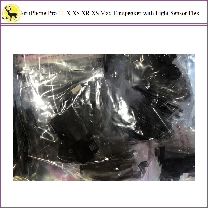 1pc valotunnistimen joustava kaapelinauha puhelimelle 11 pro x xs xr xs max korvakaiuttimella kuuloke korvakappale vastaanotin kuulokkeen osat