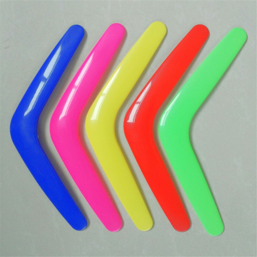 V Vorm Boomerang Handgemaakte Plastic Outdoor Fun Sport Lichtgevende Outdoor Park Speciale Vliegende Speelgoed Vliegende Schijf Vliegende Schotel