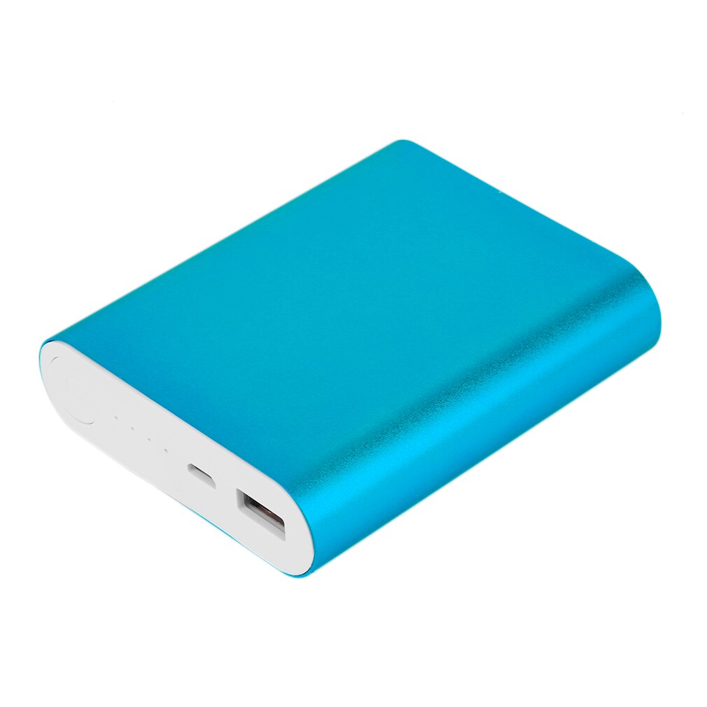 10400mAh DIY Power Bank 4*18650 Battery Box Case Kit Universal USB External Backup Battery Charger Powerbank: Blue