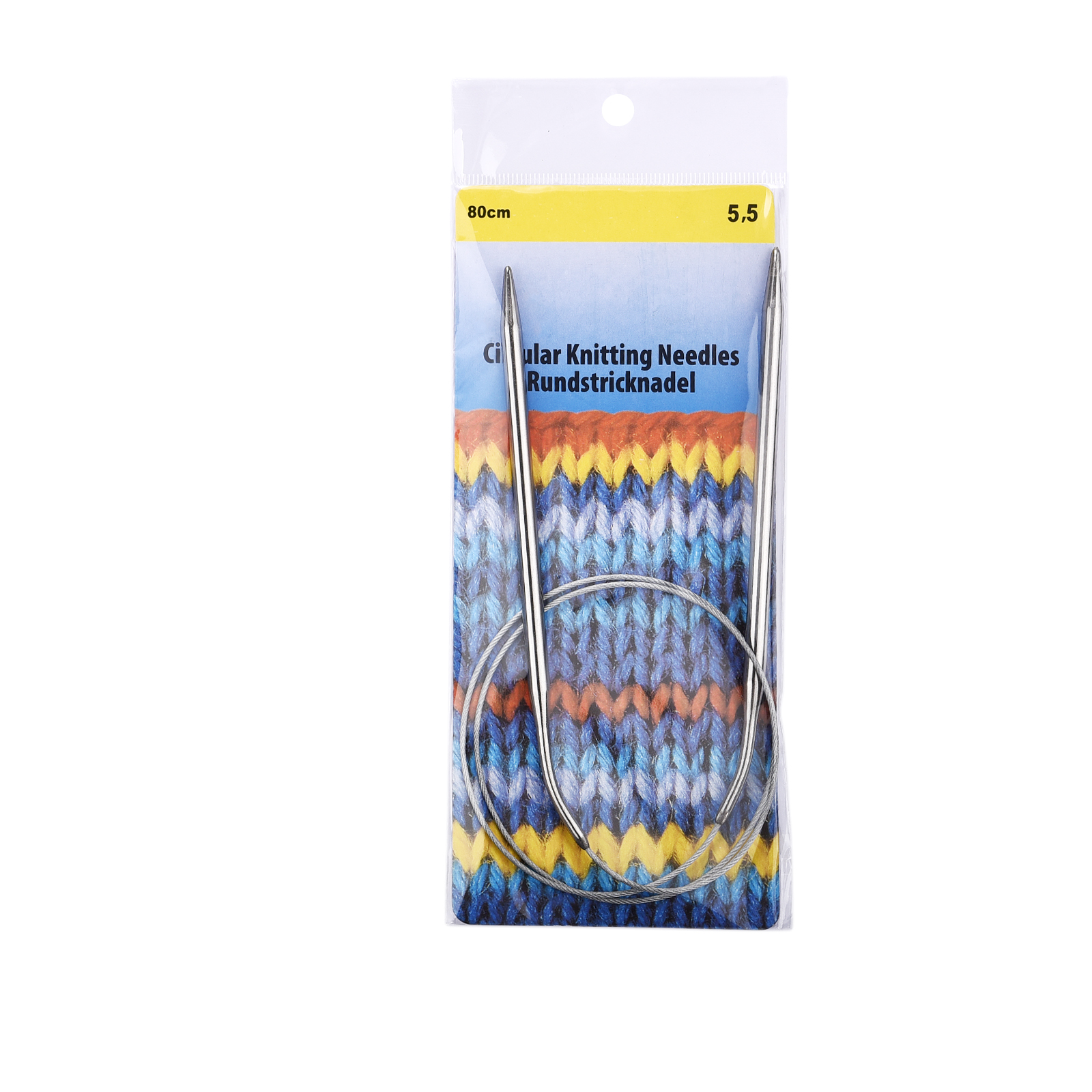 Aghi per maglieria circolari in acciaio inossidabile da 2,0-10 mm Doppio gancio per uncinetto fa Strumenti artigianali fai-da-te per impostato di ganci per maglieria: Arancione