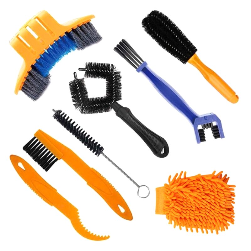 Bicycle Chain Washer Cleaner Set Chain Box Mountain Bike Accessories Maintenance Tool Cleaning Big Brush: Default Title