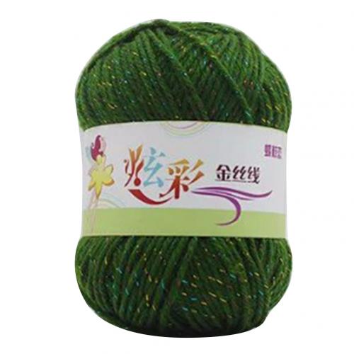 4 Strands Soft Knitting Crochet Thread Hand Woolen Yarn DIY Apparel Sewing Accessories: Army Green