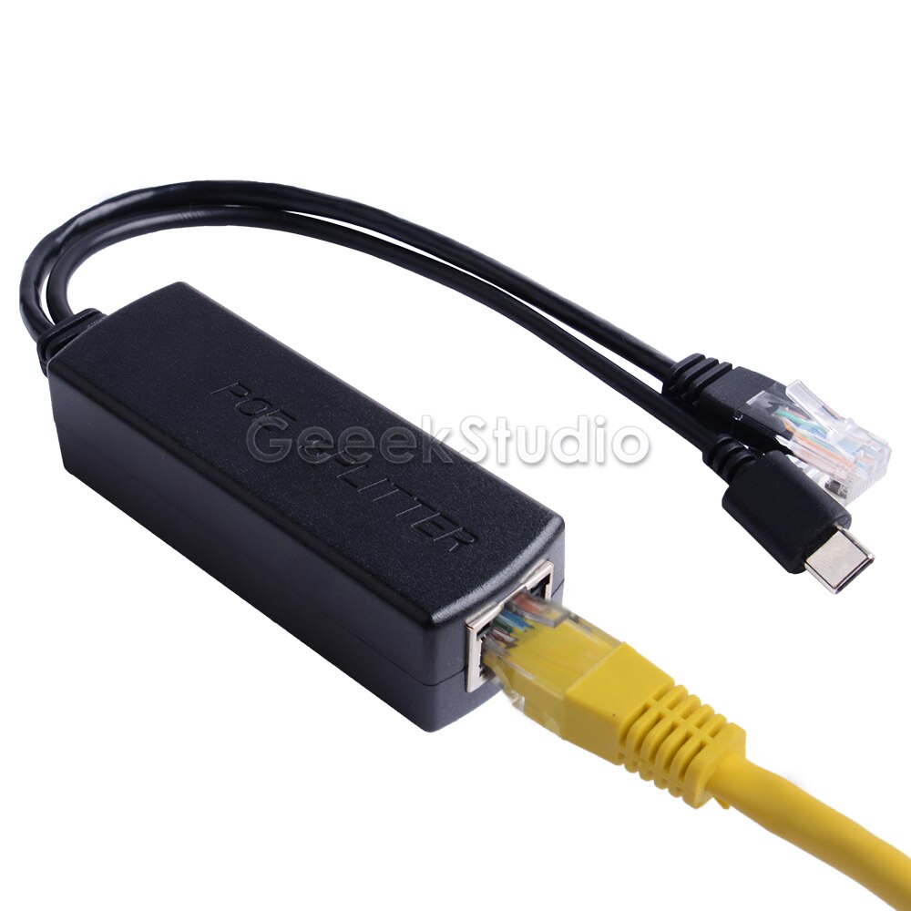 Gigabit Raspberry Pi PoE Splitter Gigabit USB Type C Power Over Ethernet IEEE 802.3af PoE Switch Extension