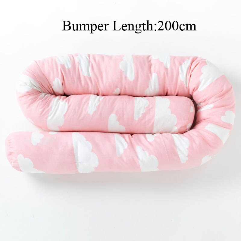 Abnehmbare Baby Nest Bettwäsche Stoßstange Neugeborenes Reise Matratze Schläfer Zaun 85x45cm: Rosa Wolke Stoßstange