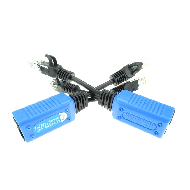 1 Paar RJ45 Splitter Combiner Upoe Kabel, twee Poe Camera Gebruik Een Netto Kabel Poe Adapter Kabel Connectors Passieve Power Kabel