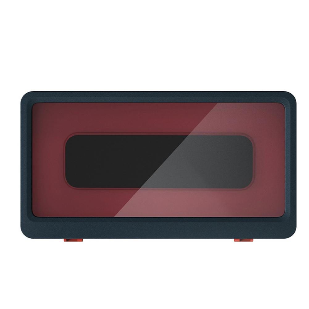 Phone Waterproof Case Wall Mounted Touch Screen Phone Holder Bathroom Kitchen Anti-fog Punch-free Sealing Protective Cover: Blue