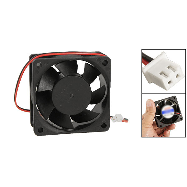 60mm x 25mm DC 12V 0.25A 2Pin ventilador de refrigeración para la caja de la computadora CPU Cooler