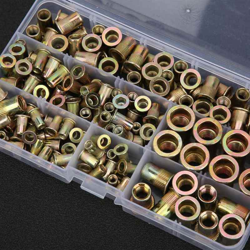 thread repair kit kit / box Mixed Zinc Plated Rivet Nut Threaded Rivet nut Insert Nut M4‑M10 Set screw