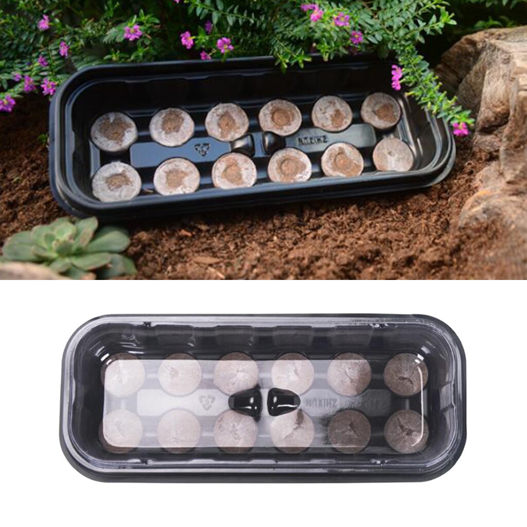 Frøplante planteskole bakker startboks drivhus plante blomster spire kit sæt