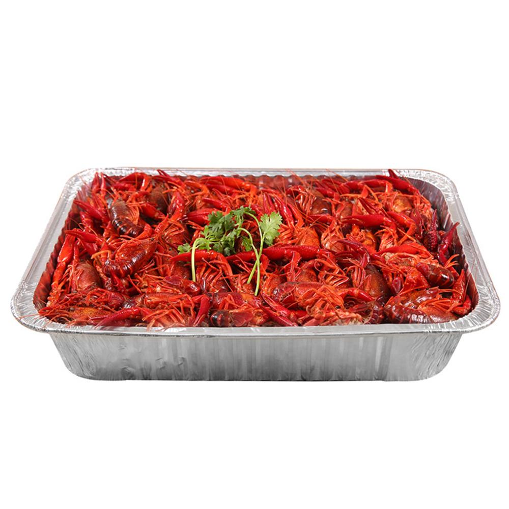 125pcs 450ML Disposables Aluminum Foil Pan Containers With Cardboard Lids Picnic Camps For Take-Out Cooking Roasting Bake