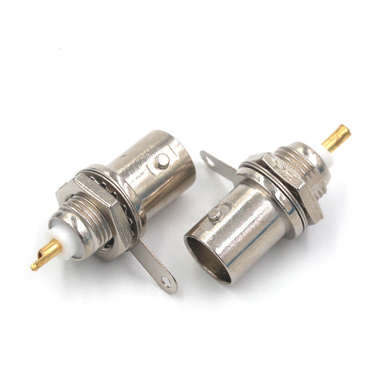 Conector de soldadura hembra BNC, Cable Coaxial de montaje en Panel de chasis para piezas de máquina de soldadura, 2 uds.