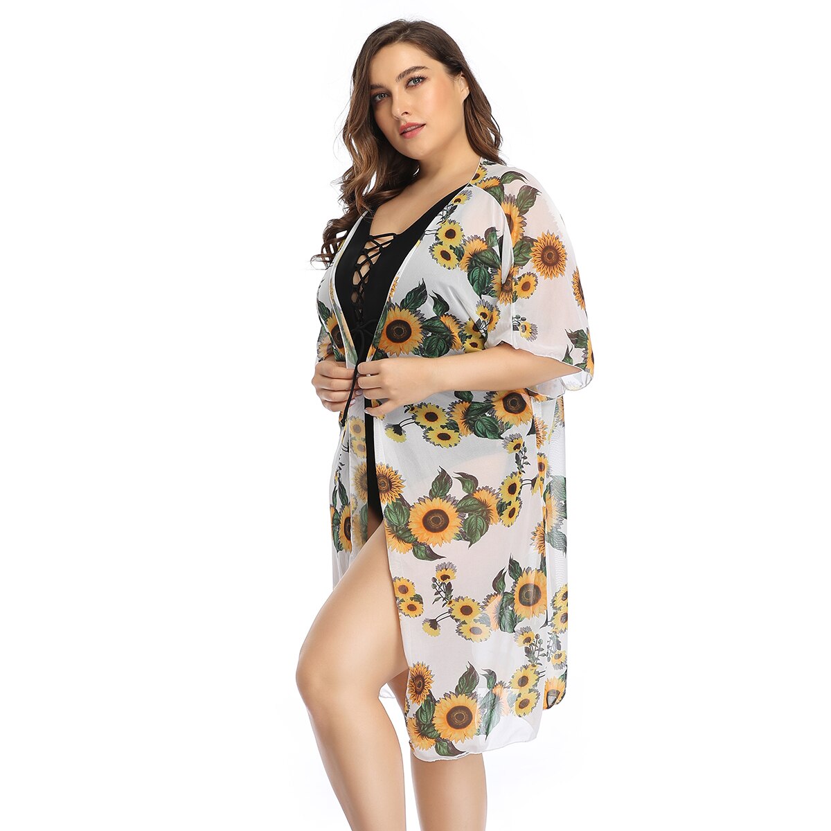 Mode Vrouwen Een Stuk Pakken Zomer Dames Beach Seaside Kiel Party Jurk Zwart Blauw Zonnebloem Stijlen