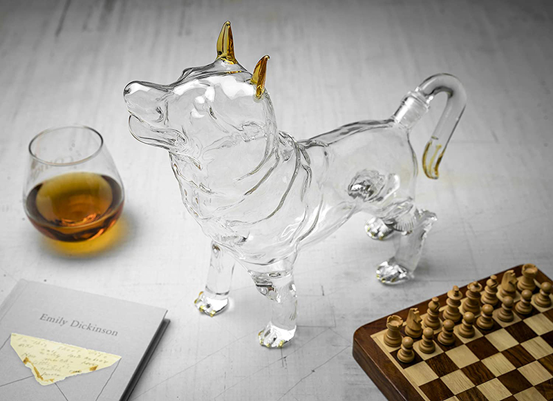 750 ml animal dog shaped home bar Whiskey Decanter Wine decanter for Liquor Scotch Bourbon