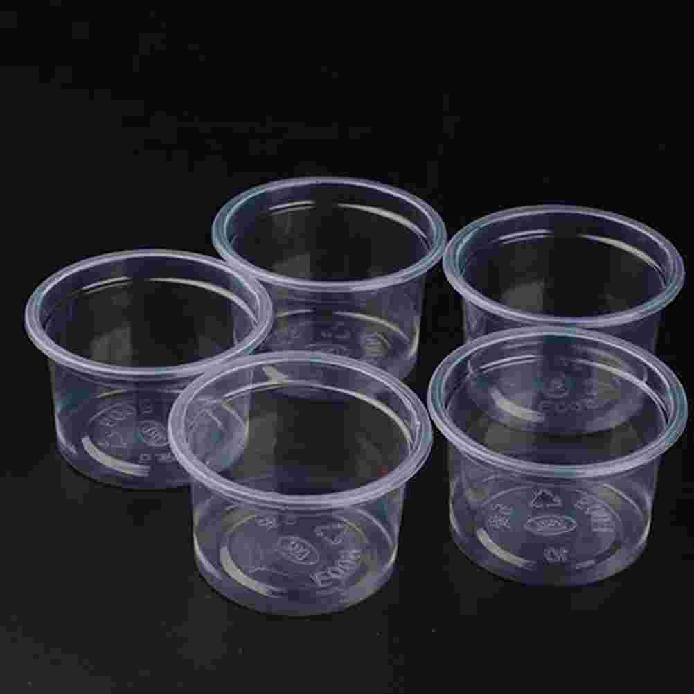 100 Sets Van Plastic Mousse Cups Met Deksels Mousse Containers Voor Cake Winkel