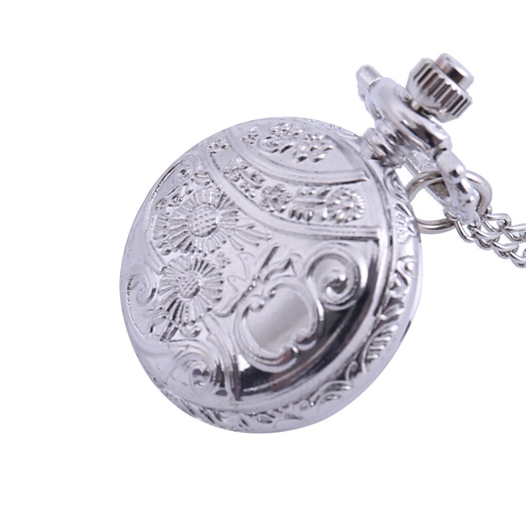Vintage Pocket Watch Personality Retro Large Pocket Watch Engraved Quartz Pocket Watch Часы
