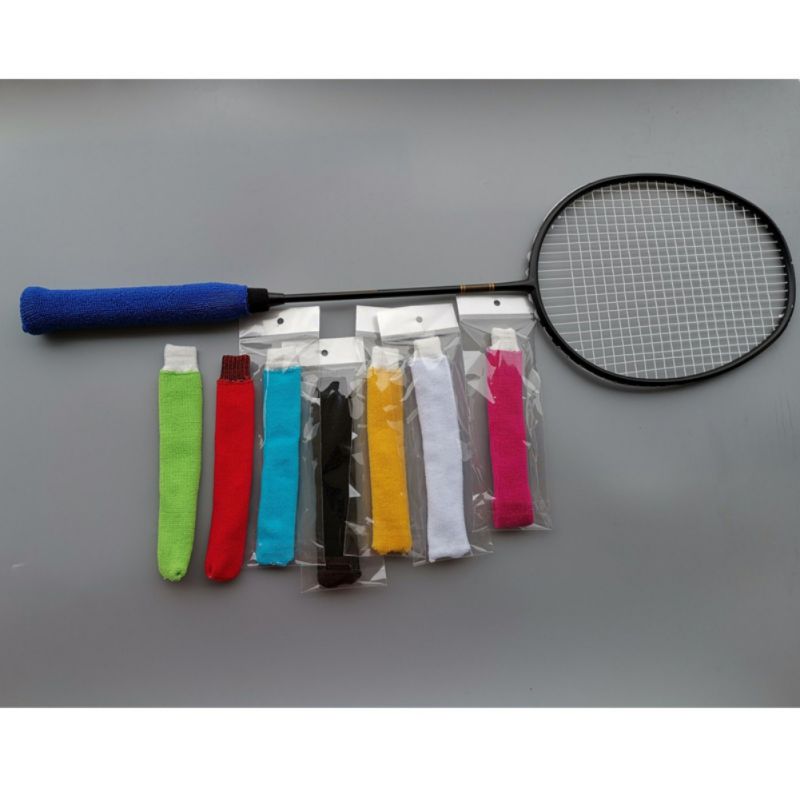 Badminton Racket Grip Cover Elastic Anti-slip Washable Sweat Absorption Towel Wrap For Tennis Fishing