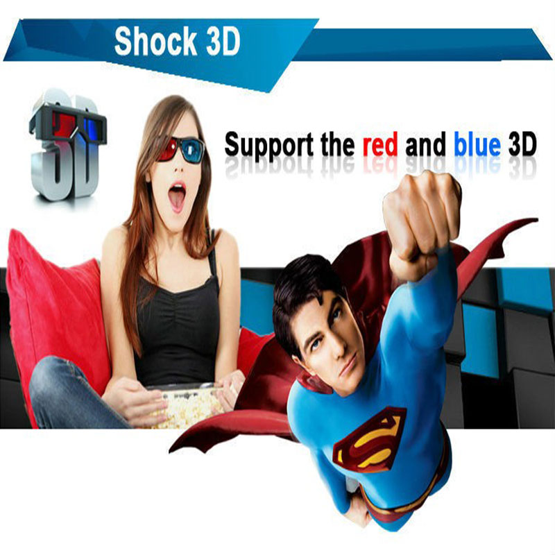 Hd Virtual Reality Bril 3D Bril Rood Blauw Lens Virtual Reality Voor Video Movie Games Anaglyph Plastic Stijl 3D bril